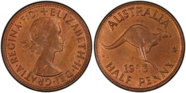 1963 Y. (p) 1/2D MS64BN