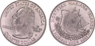2009-P 25C Northern Mariana Islands MS67+