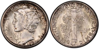 1936-S 10C FS-110 MS66