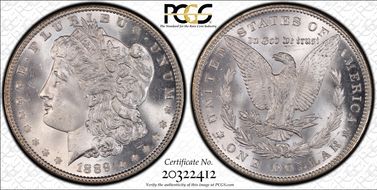 1889 $1 MS66+