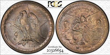 1937-D 50C Texas MS65