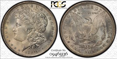1884-O $1 MS67