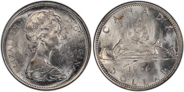 1966 S$1 Large Beads MS61