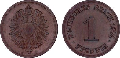 1874-C Pfg MS64BN