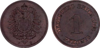 1874-D Pfg MS64BN