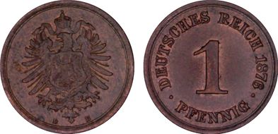 1876-B Pfg AU58BN