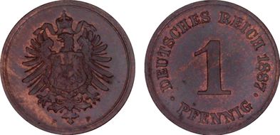 1887-F Pfg MS64BN