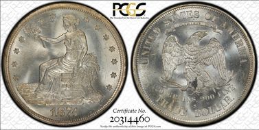 1874-S T$1 MS64+