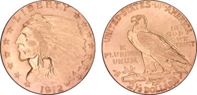 1912 $2.50 AU50