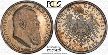 1911-D 3 Mk Birthday J-49 Ag PR64