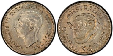 1950(m) Shil KM-46  Ag MS62