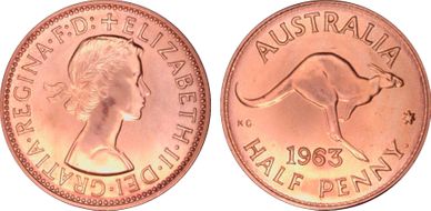 1963 Y. (p) 1/2D PR66RD