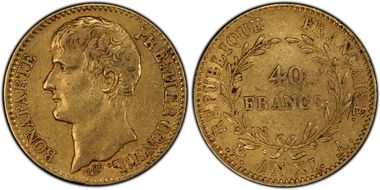AN XI-A (1802) 40 Fr Gad-1080 Sans Olive XF45
