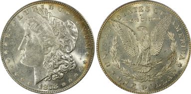 1878 7TF $1 Reverse of 1878 MS64