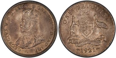 1921(sy) Shil Star KM-26  Ag MS63