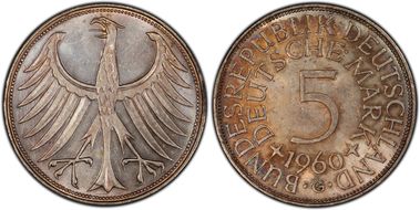 1960-G 5 Mk J-387 MS63