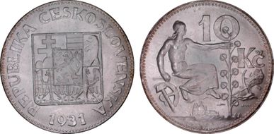 1931 10 Kor KM-15 MS65