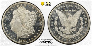 1881-CC $1 MS64DMPL
