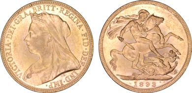 1893-M Sov S-3875 Old Head AU58