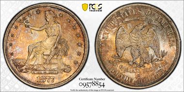1877-S T$1 TDV-36, FS-802 MS63