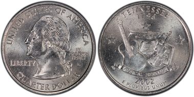 2002-D 25C Tennessee MS65