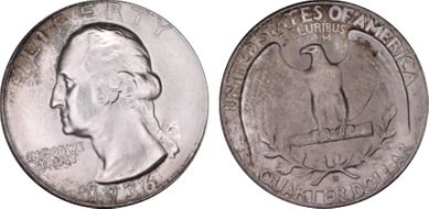 1936-D 25C MS66