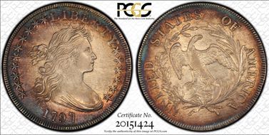 1797 $1 BB-71, 10x6 Stars AU58