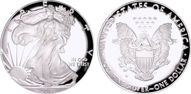 2011-W $1 Silver Eagle PR69DCAM