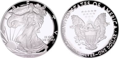 2011-W $1 Silver Eagle PR70DCAM