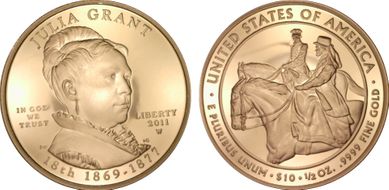 2011-W $10 Julia Grant First Strike PR70DCAM