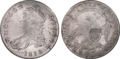 1819/8 50C Large 9 XF45