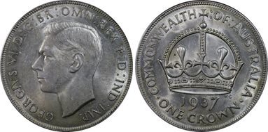 1937 Crown KM-34  Ag AU55