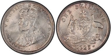 1925/3 Shil MS64