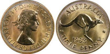 1963 Y. (p) 1/2D PR65RB