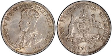 1911 Florin KM-27  Ag MS63