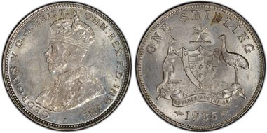 1935(m) Shil KM-26  Ag MS64