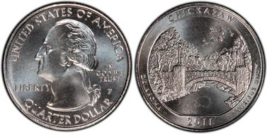 2011-P 25C Chickasaw NP MS67