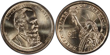 2011-D $1 Rutherford B. Hayes Position B MS66