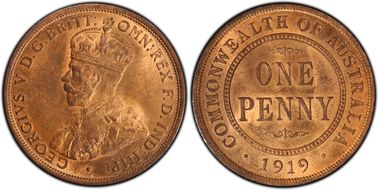 1919 (m) 1D No dots MS64RB