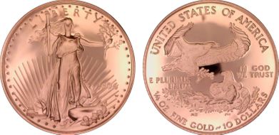 1996-W $10 Gold Eagle PR69DCAM