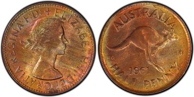 1961 Y. (p) 1/2D MS64RB
