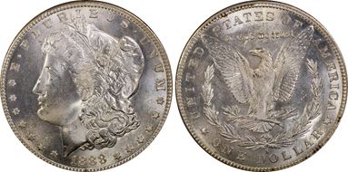 1888-S $1 MS64+