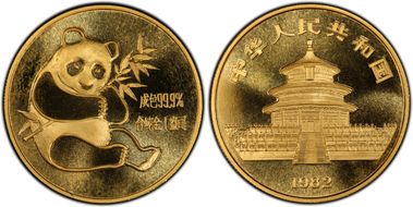 1982 Ounce Panda Gold Medal PAN-2A MS67