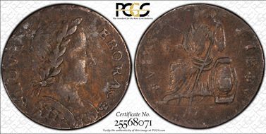 1787 1/2P Nova Eborac, Seated Left XF45BN
