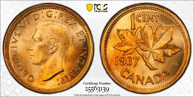 1937 1C MS66RD