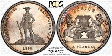 1859 5 Fr Zurich R-1723 SP66