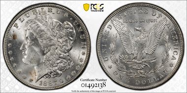 1887 $1 MS64