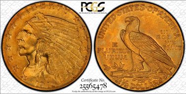 1910 $2.50 MS65