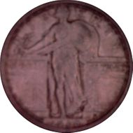 1916 25C Standing Liberty AU58