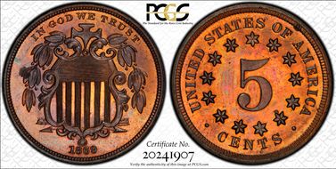 1869 5C J-687 PR64RB